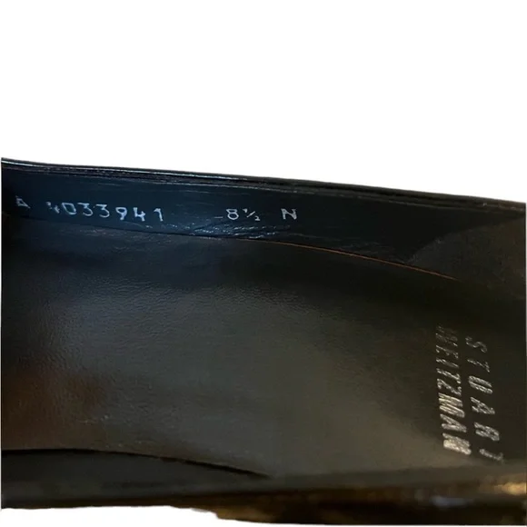 Stuart Weitzman Black Patent Leather Pumps 8.5N - Picture 6 of 8